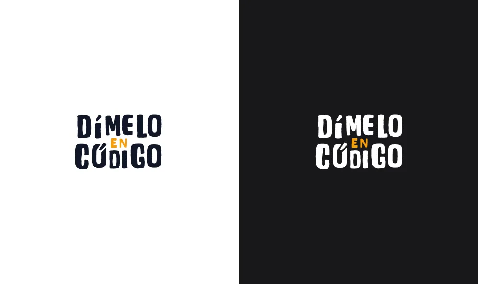 Logotipo para el proyecto Dímelo en Código